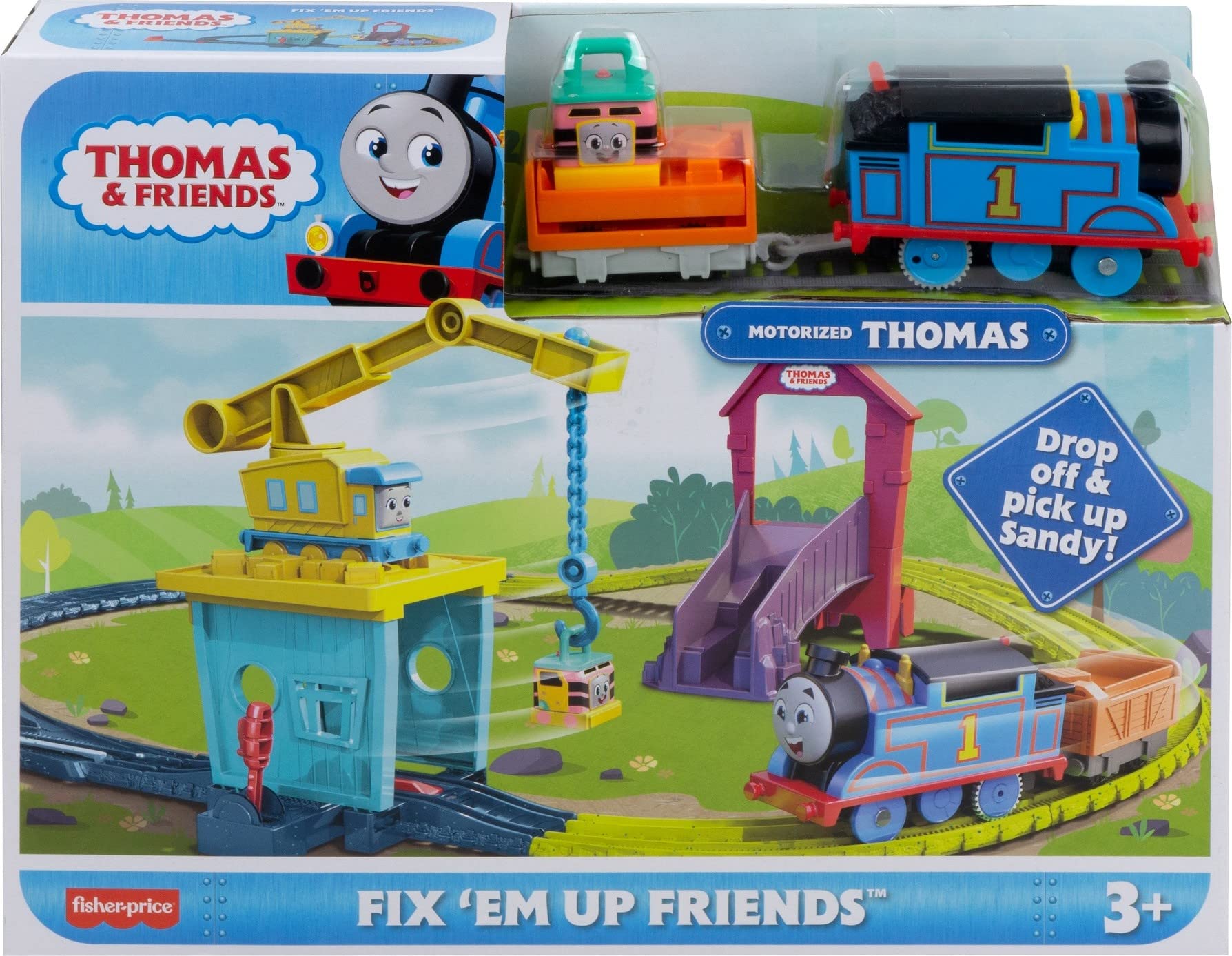 Foto 6 | Set De Tren De Juguete Motorizado Thomas & Friends Fix 'em Up De Más De 3 Años - Venta Internacional.