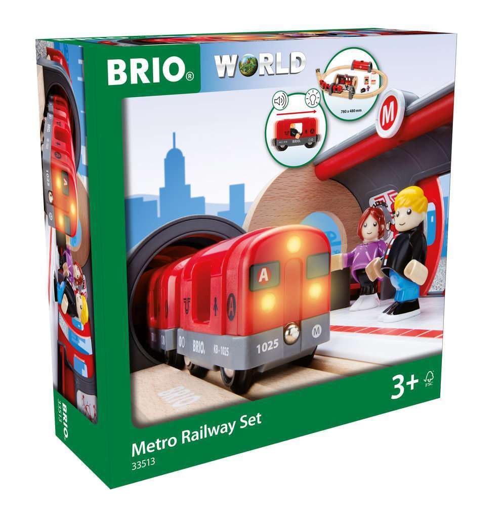 Set De Tren Brio Metro Railway 33513 Dynamic, 20 Piezas, Más De 3 Años - Venta Internacional.