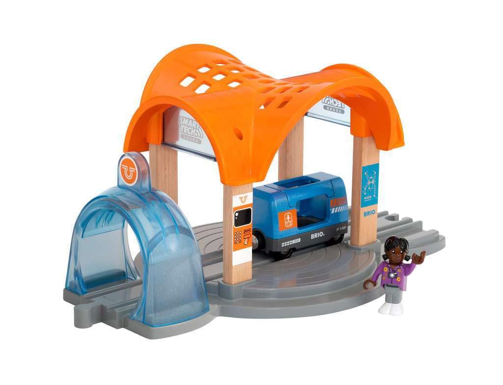 Foto 3 | Set De Tren De Juguete De Madera Brio Smart Tech Sound Action Tunnel - Venta Internacional.