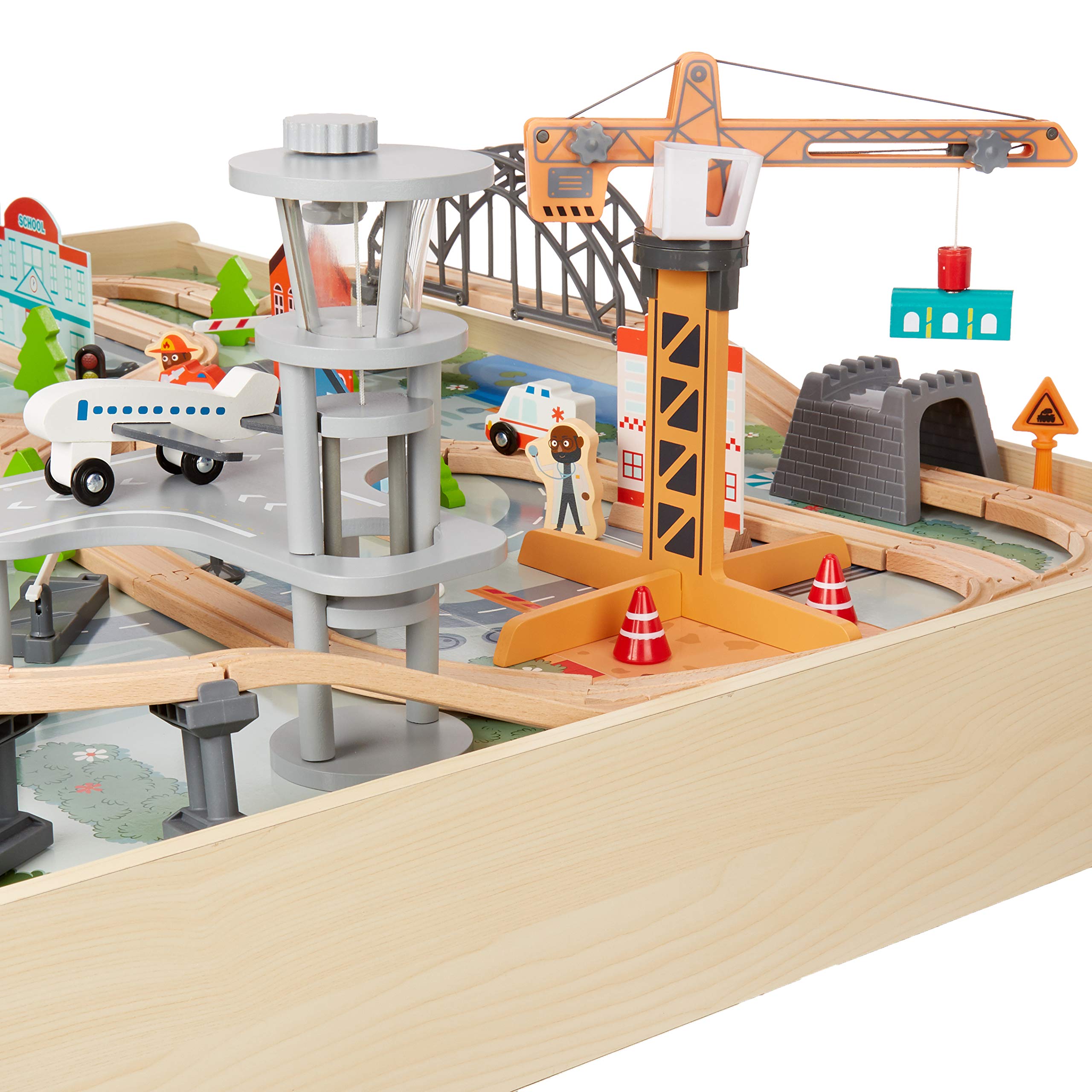 Foto 5 | Juego De Tren Y Mesa Para Niños Amazon Basics, 120 Piezas, 3 Años O Más - Venta Internacional.