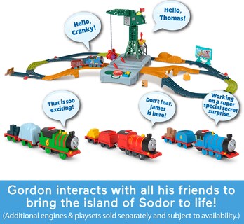 Foto 4 | Tren De Juguete Motorizado Thomas & Friends Talking Gordon Durante Más De 3 Años - Venta Internacional.