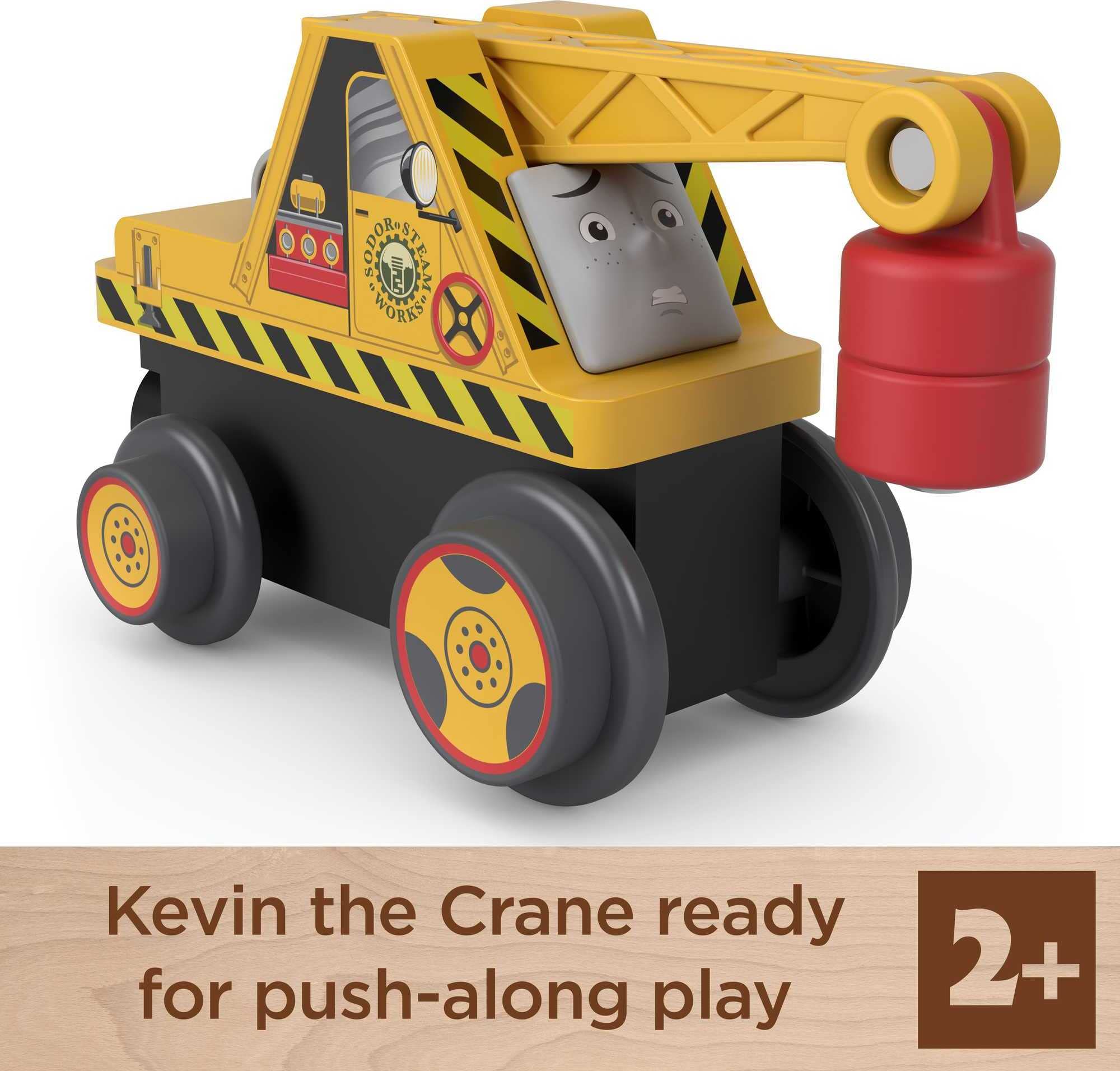 Foto 3 pulgar | Vehículo De Juguete Thomas & Friends Wooden Railway Kevin The Crane - Venta Internacional.