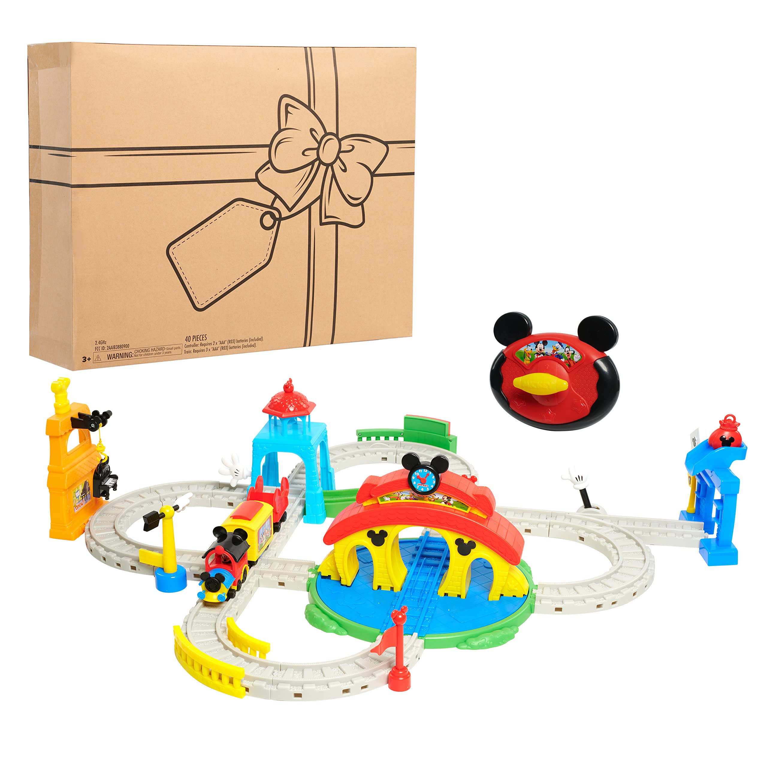 Foto 2 pulgar | Toy Train Disney Junior Mickey Mouse Around Town 35 Piezas - Venta Internacional.