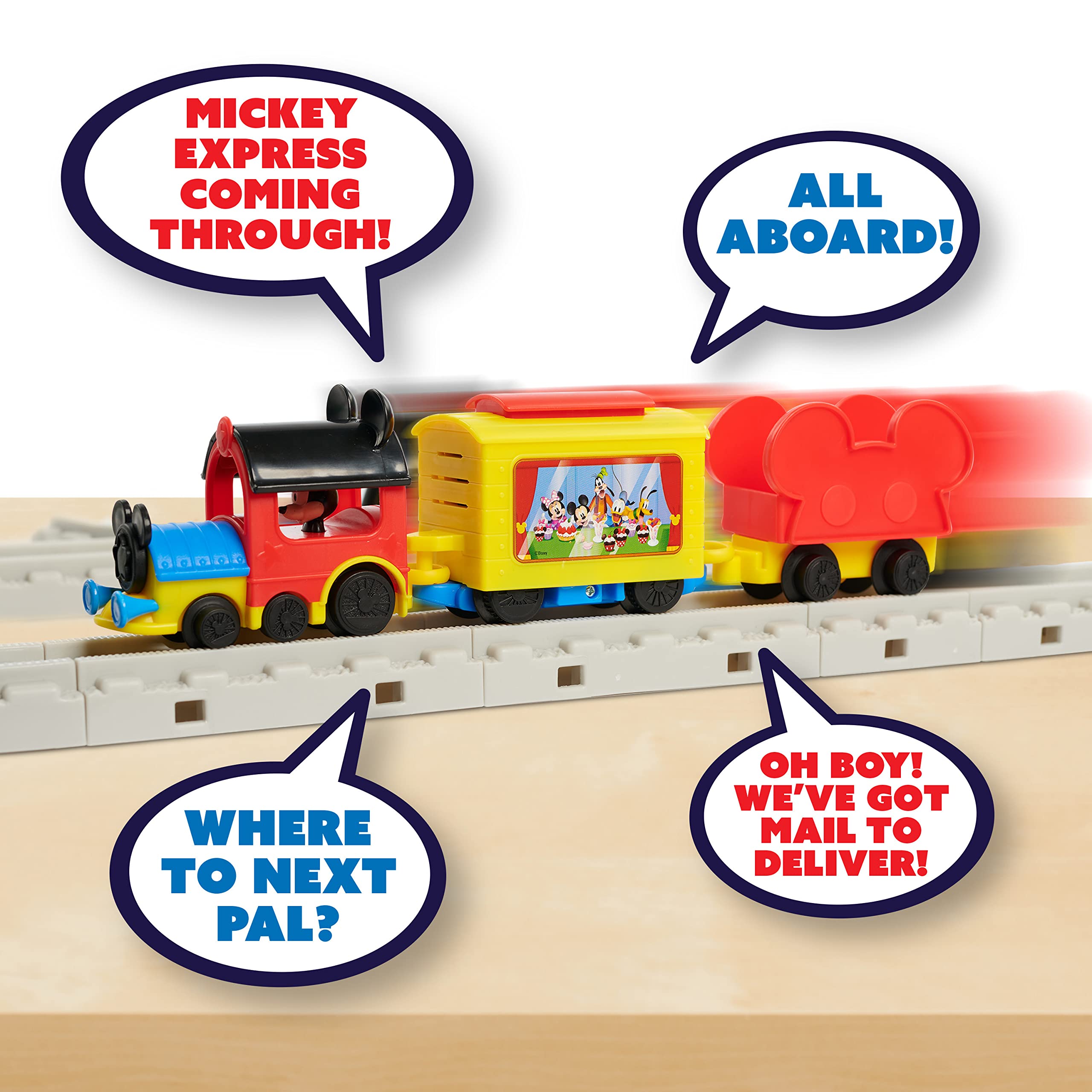 Foto 5 | Toy Train Disney Junior Mickey Mouse Around Town 35 Piezas - Venta Internacional.