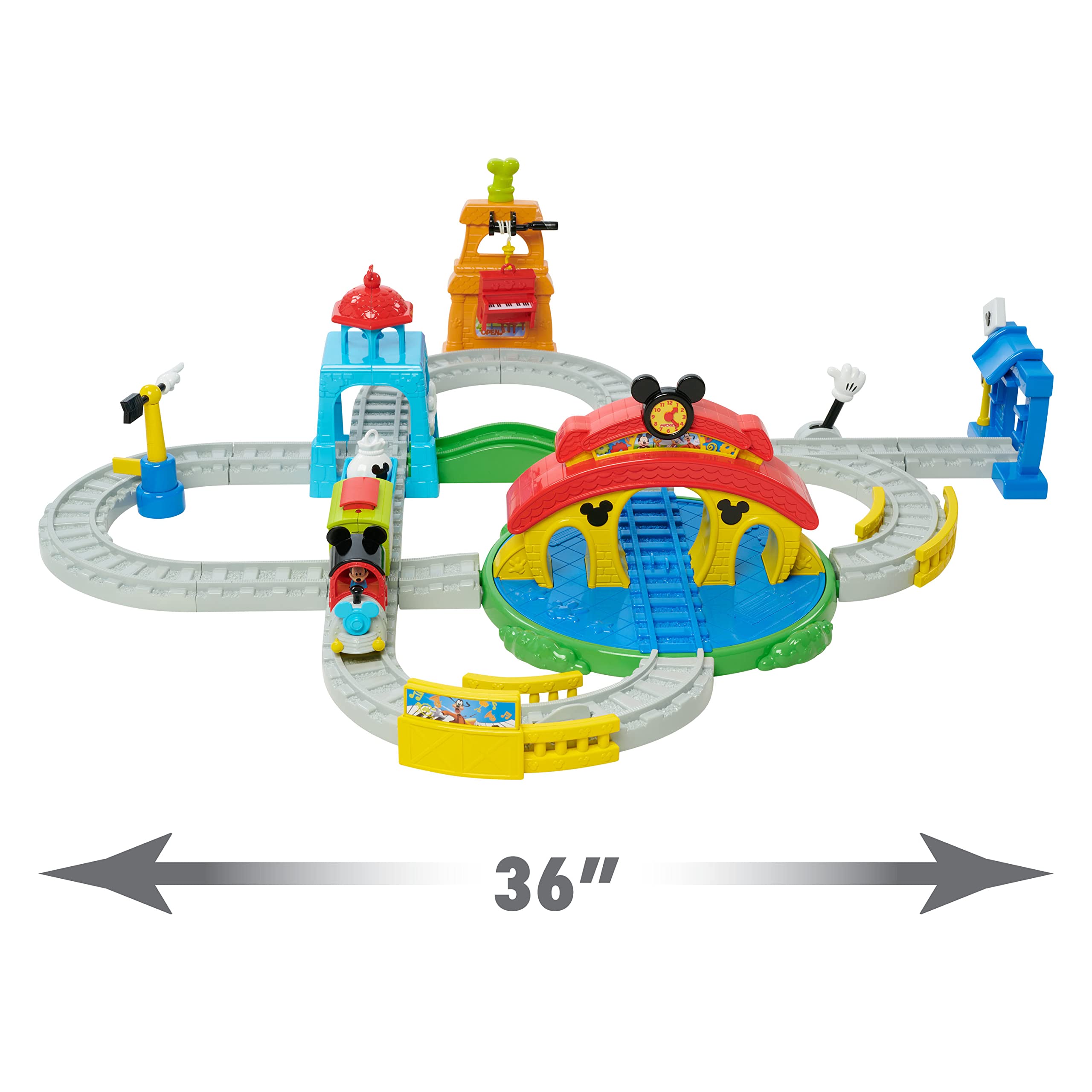 Foto 8 pulgar | Toy Train Disney Junior Mickey Mouse Around Town 35 Piezas - Venta Internacional.