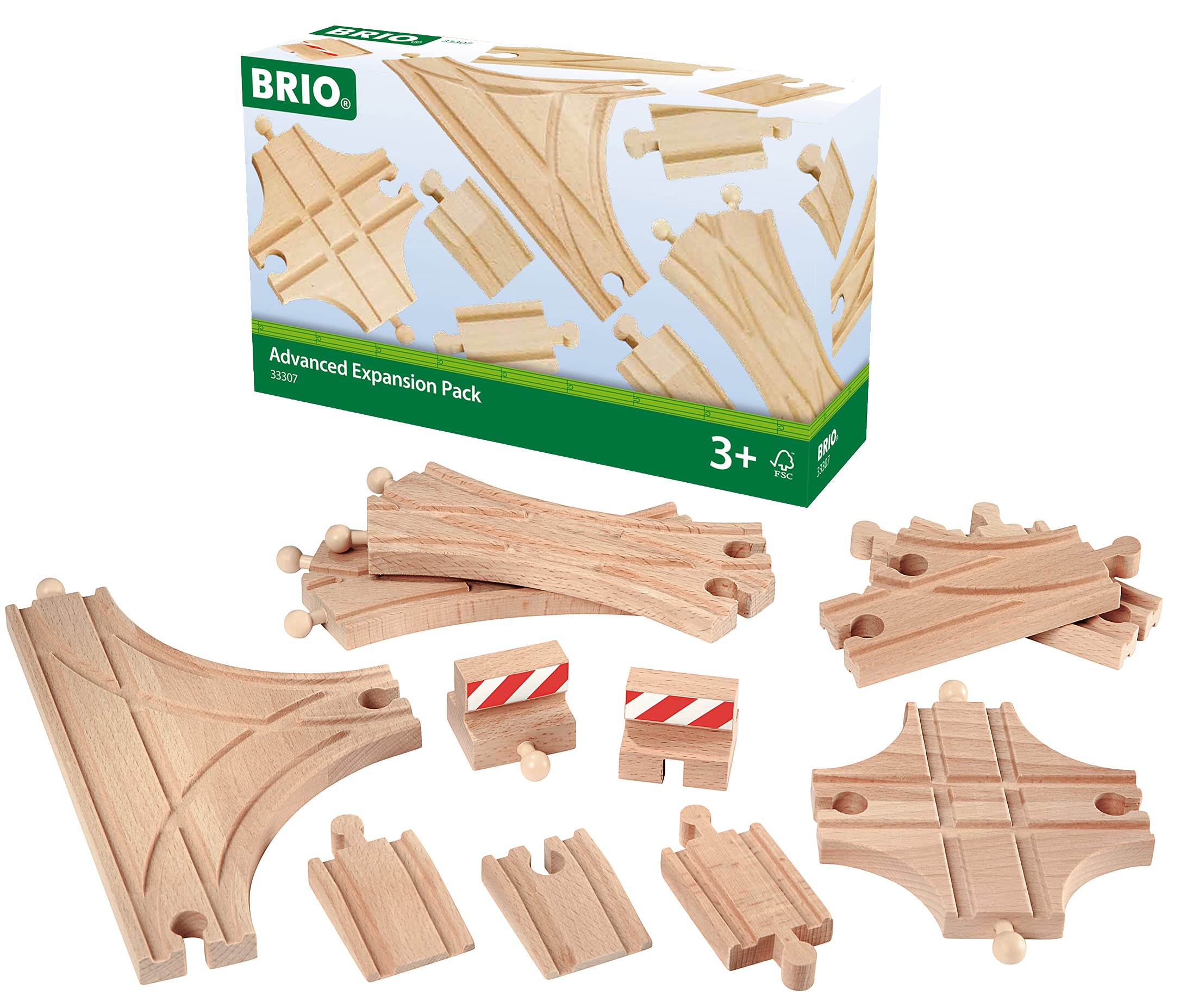 Foto 2 pulgar | Vías De Tren De Madera Brio World 33307 Advanced, Juego De 11 Piezas - Venta Internacional.