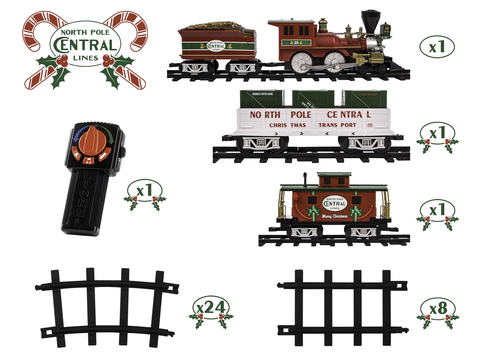 Foto 4 | Set De Maquetas De Tren Lionel North Pole Central Con Mando A Distancia - Venta Internacional.