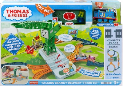 Foto 6 | Set De Tren De Juguete Motorizado Thomas & Friends Talking Cranky - Venta Internacional.