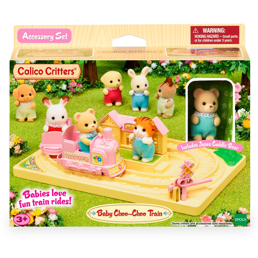 Foto 7 | Figura De Bebé Con Oso De Toy Train Calico Critters - Venta Internacional.