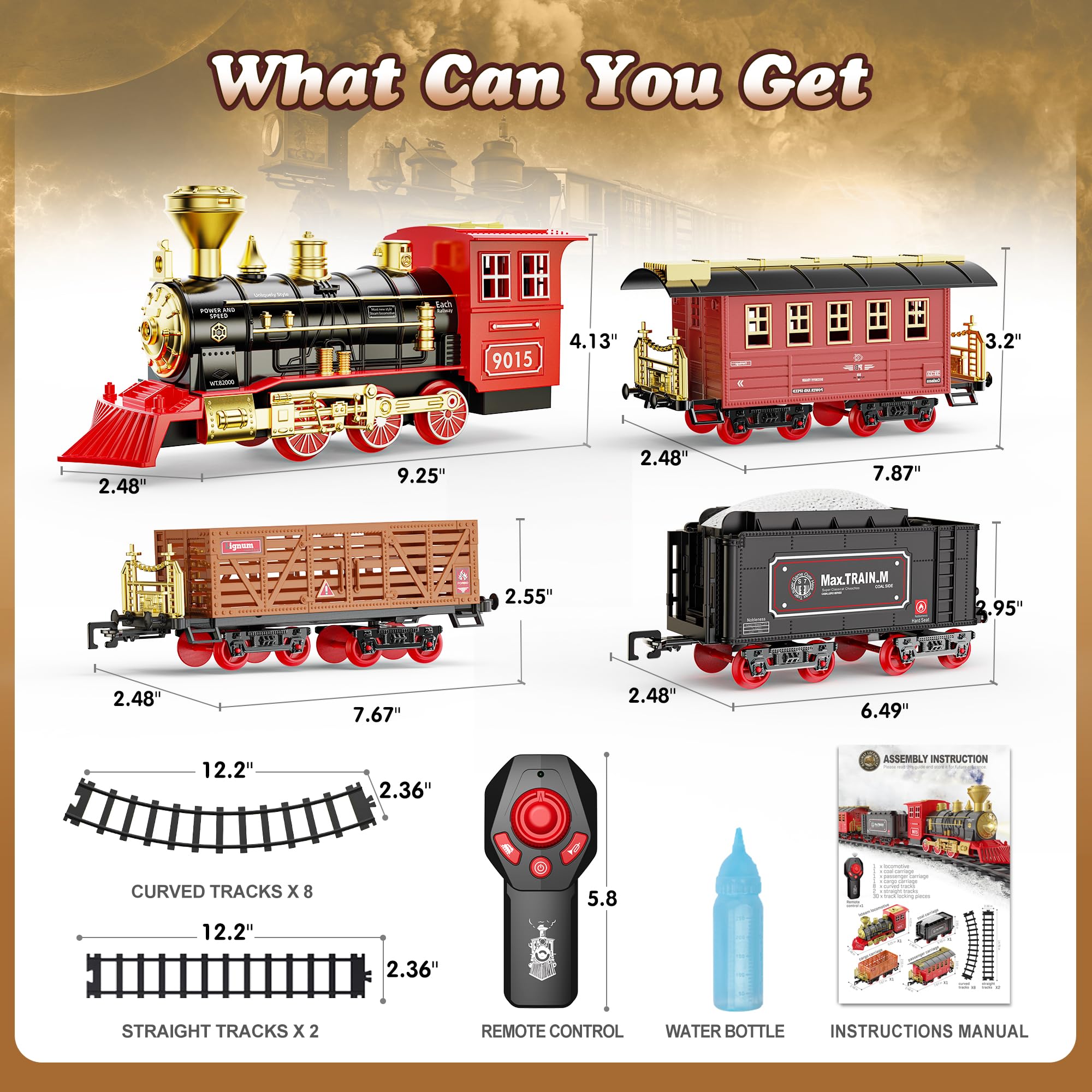 Foto 6 | Set de Tren Hot Bee Christmas con Mando A Distancia Para Niños - Venta Internacional