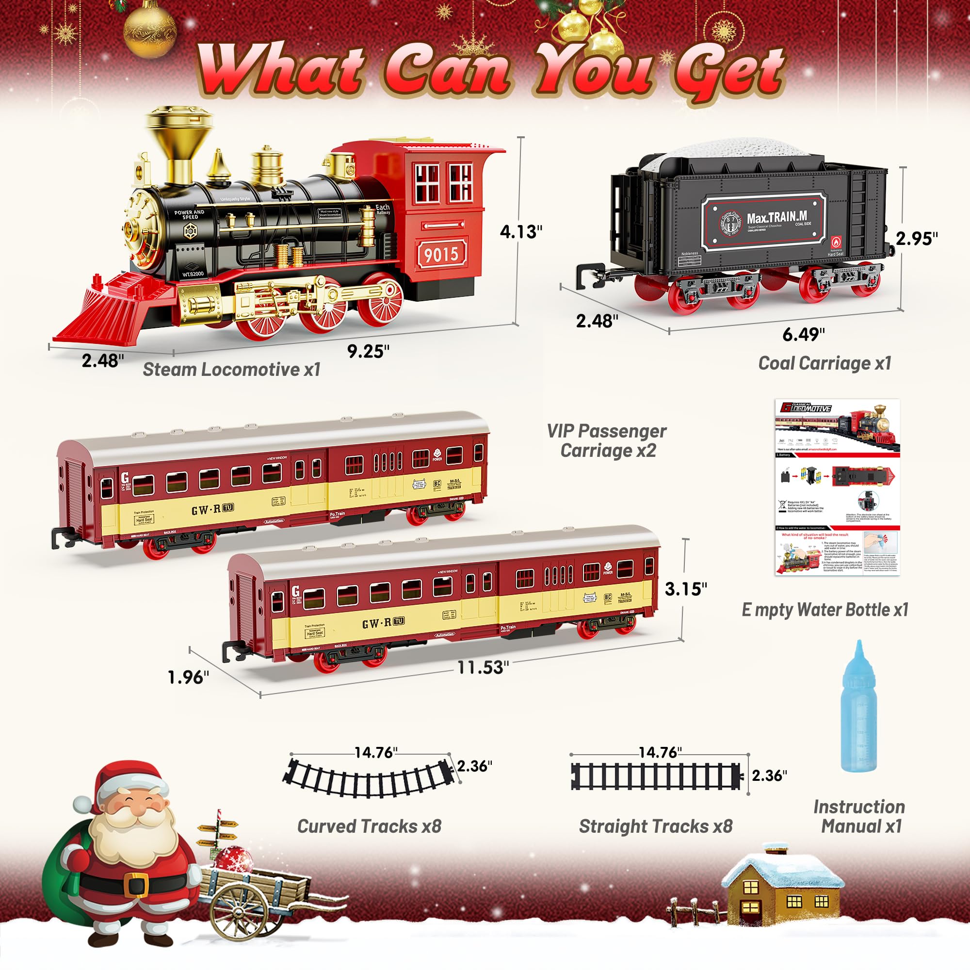 Foto 4 | Set De Tren Navideño Hot Bee Para Niños De 2 A 4 Años - Venta Internacional.