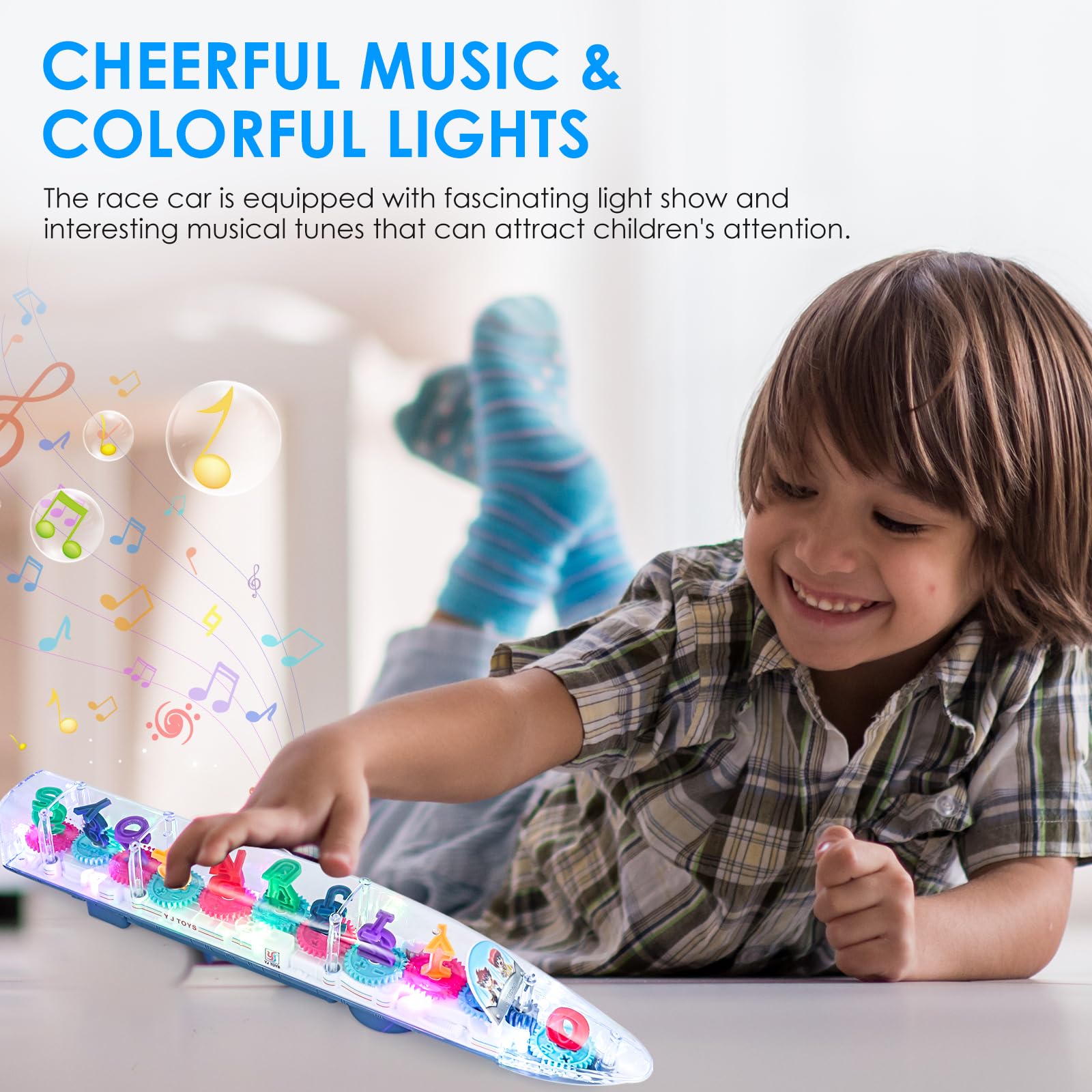 Foto 6 | Toy Train Zhfuys Lightning Bullet 3d Transparente Con Música - Venta Internacional.