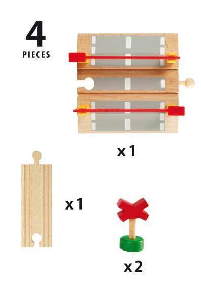 Foto 5 pulgar | Set Railway Crossing Brio World 33388-4 Piezas Para Niños A Partir De 3 Años - Venta Internacional.