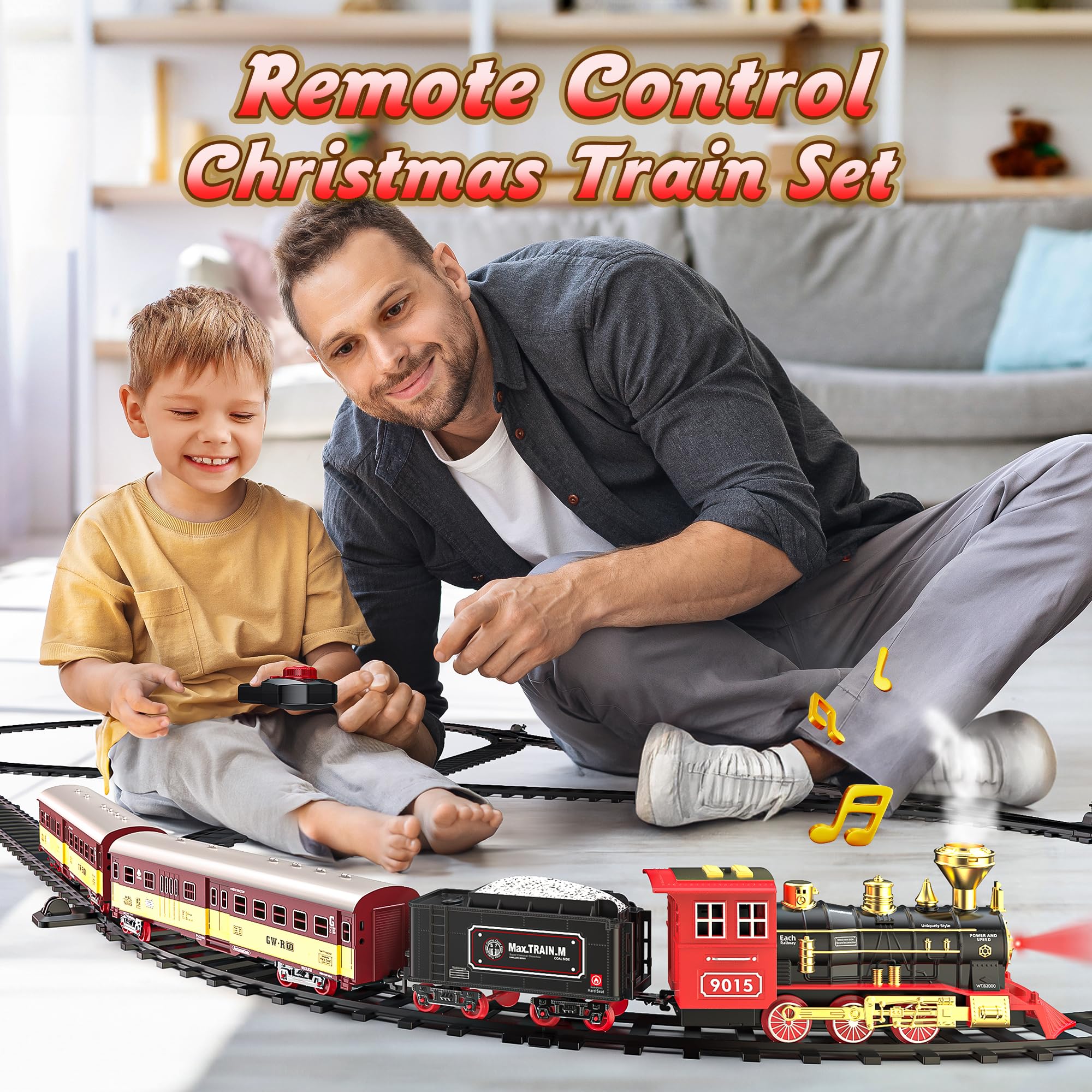 Foto 5 pulgar | Set De Tren Hot Bee Christmas Con Mando A Distancia Para Niños De 3 A 8 Años - Venta Internacional.