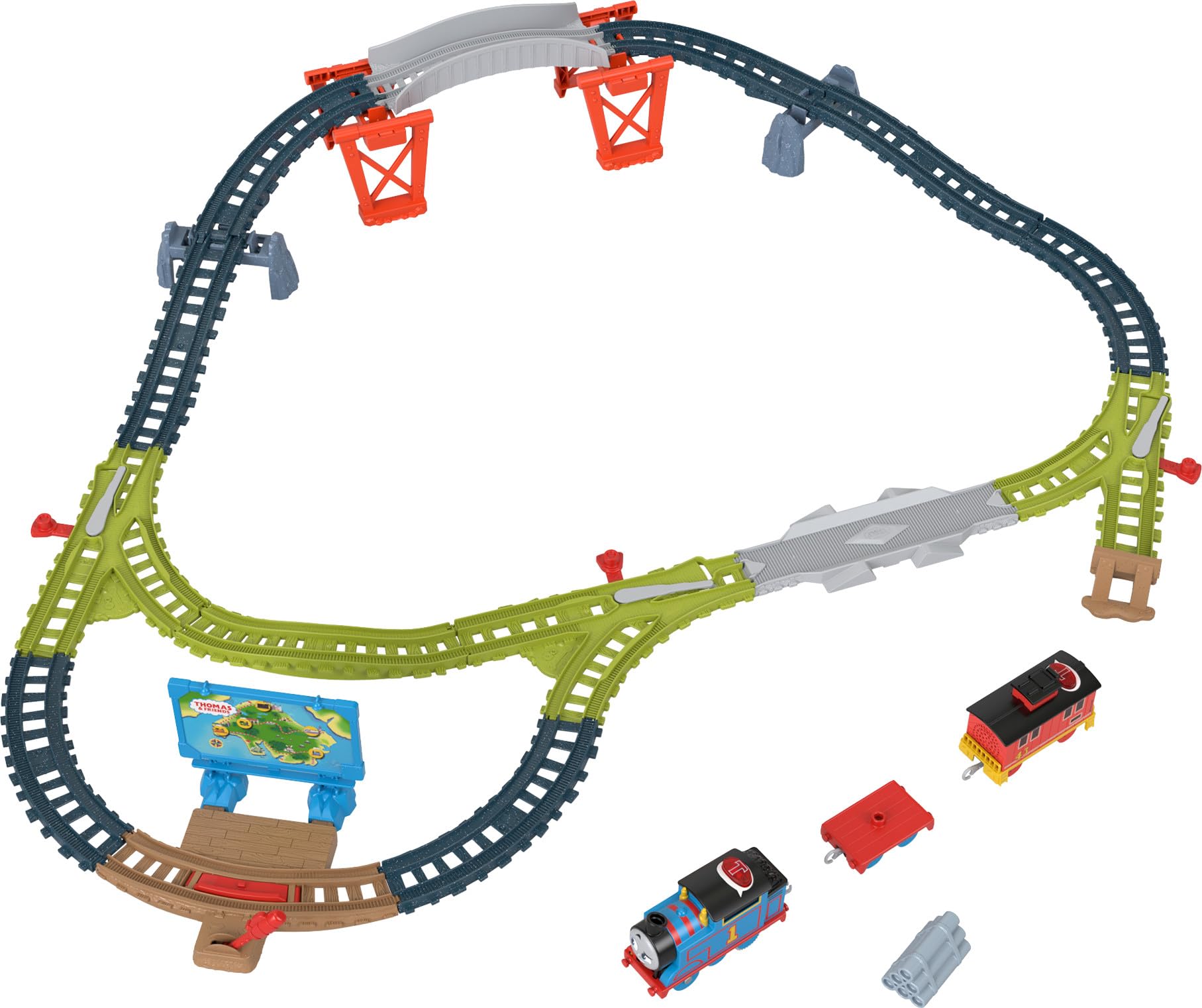 Set De Tren De Juguete Thomas & Friends Talking Thomas Con Freno Para Coche - Venta Internacional.