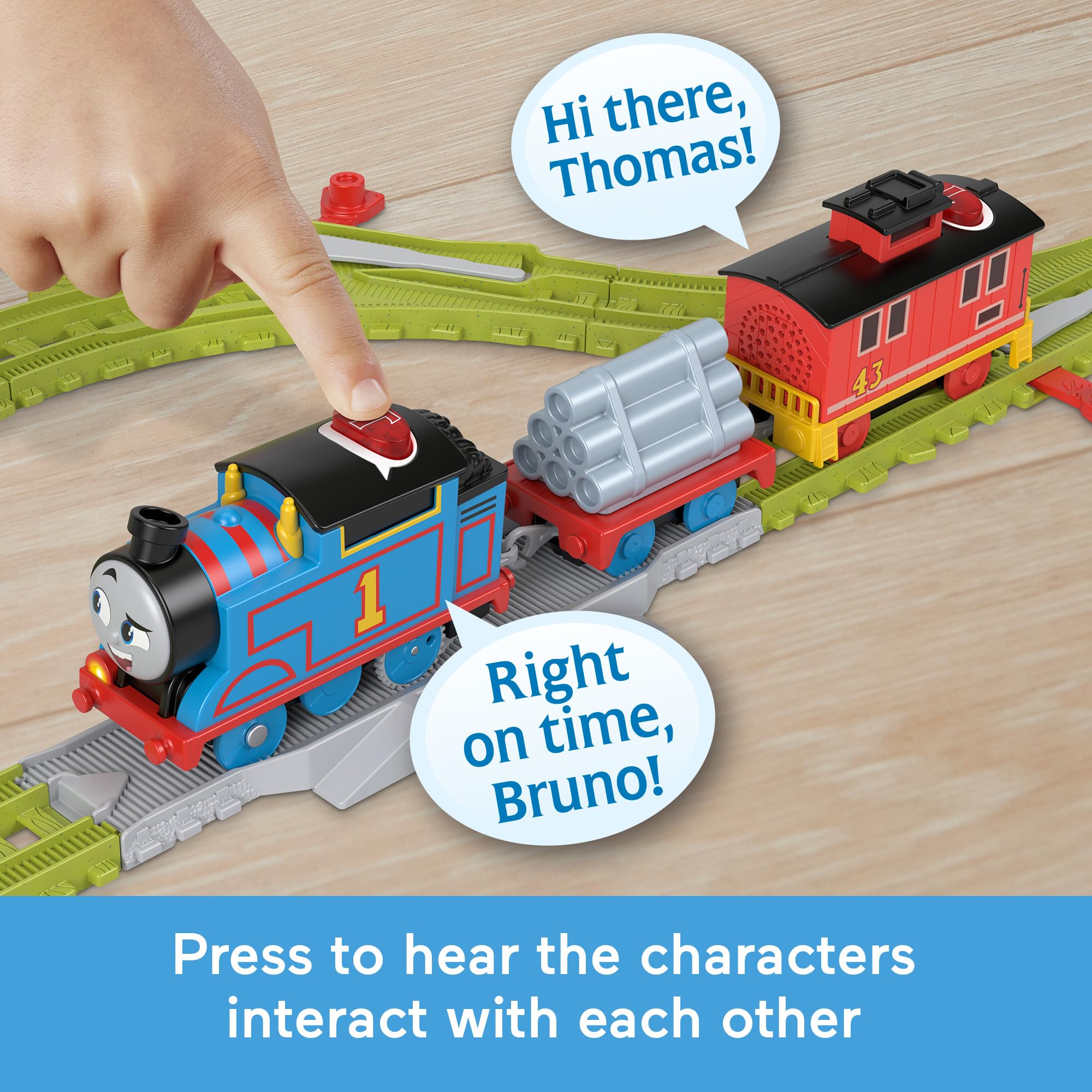 Foto 4 pulgar | Set De Tren De Juguete Thomas & Friends Talking Thomas Con Freno Para Coche - Venta Internacional.