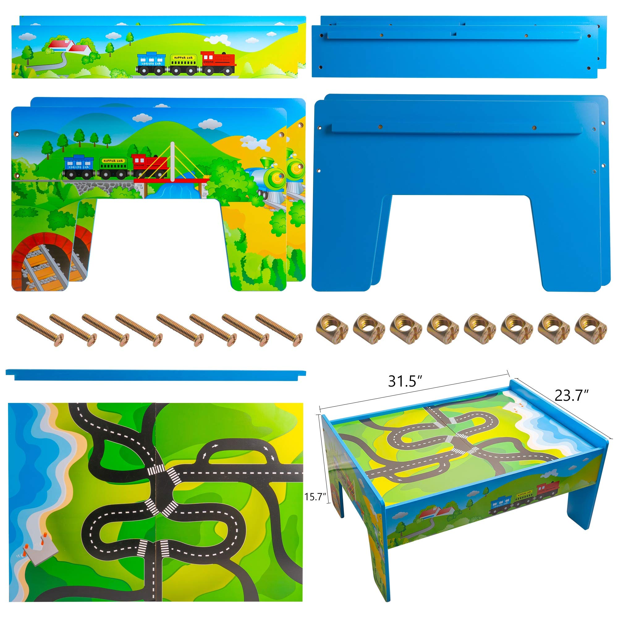 Foto 5 pulgar | Set De Mesa De Tren Funpeny, De Madera, Vía De Tren, Ciudad, Para Niños - Venta Internacional.