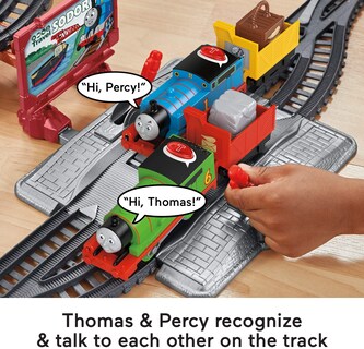 Foto 3 | Set De Tren De Juguete Thomas Y Sus Amigos Talking Thomas Y Percy 3+y - Venta Internacional.