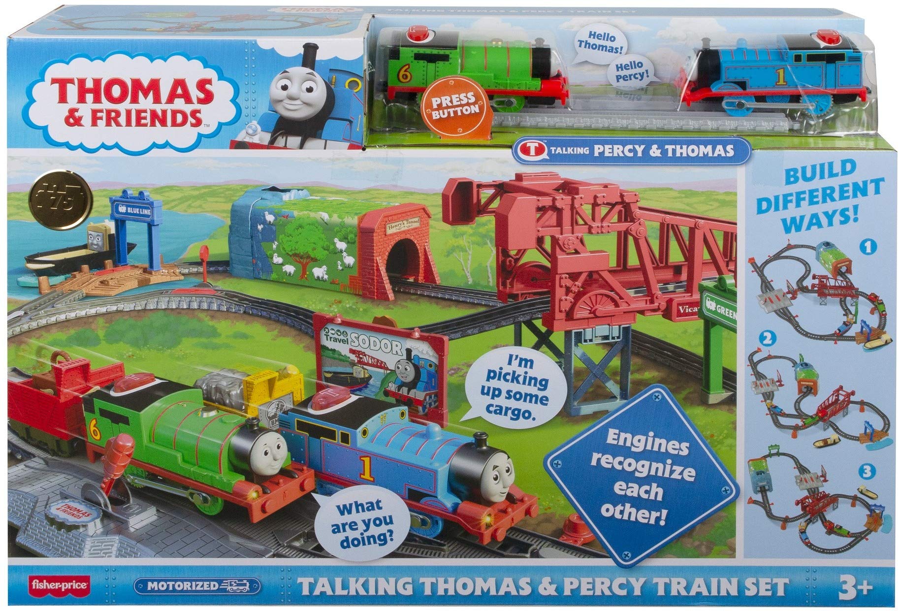 Foto 6 | Set De Tren De Juguete Thomas Y Sus Amigos Talking Thomas Y Percy 3+y - Venta Internacional.