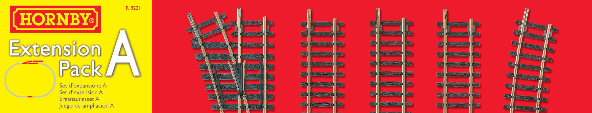 Foto 2 pulgar | Paquete De Extensión Para Maquetas De Vías De Tren Hornby R8221 Ho & Oo Scale - Venta Internacional.