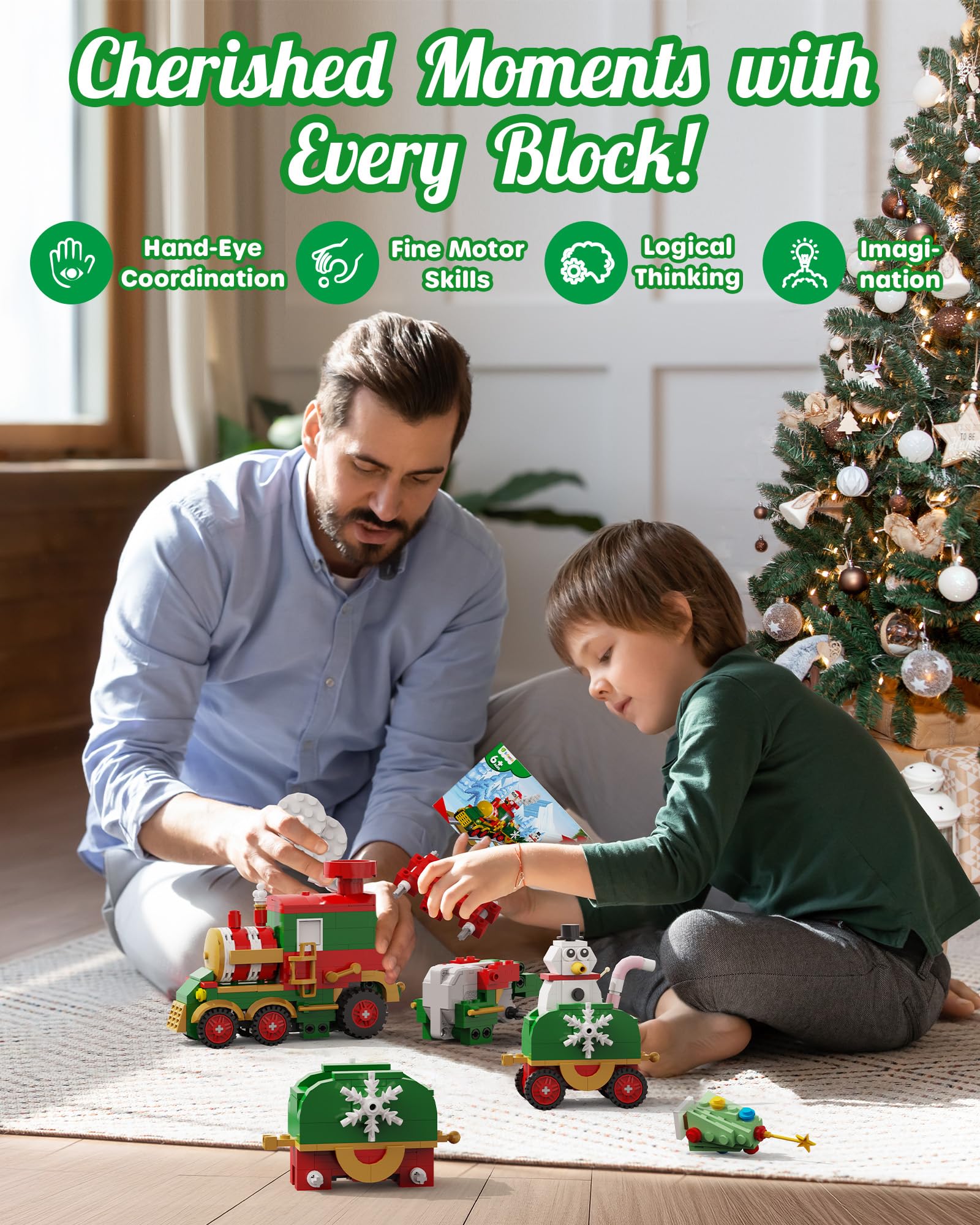 Foto 5 | Calendario De Adviento D-fantix Christmas Train 2024 Con Luz Led - Venta Internacional.