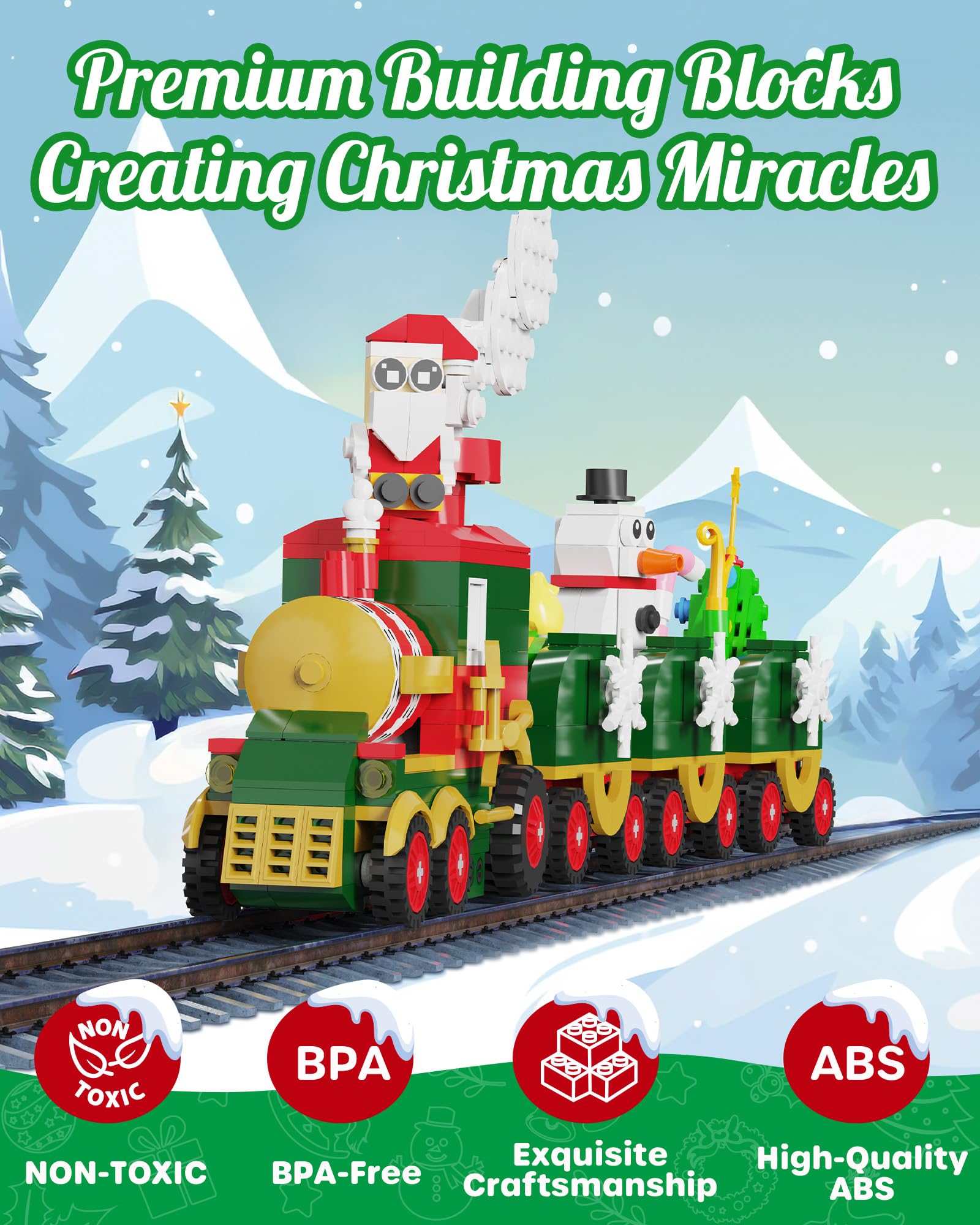 Foto 7 pulgar | Calendario De Adviento D-fantix Christmas Train 2024 Con Luz Led - Venta Internacional.