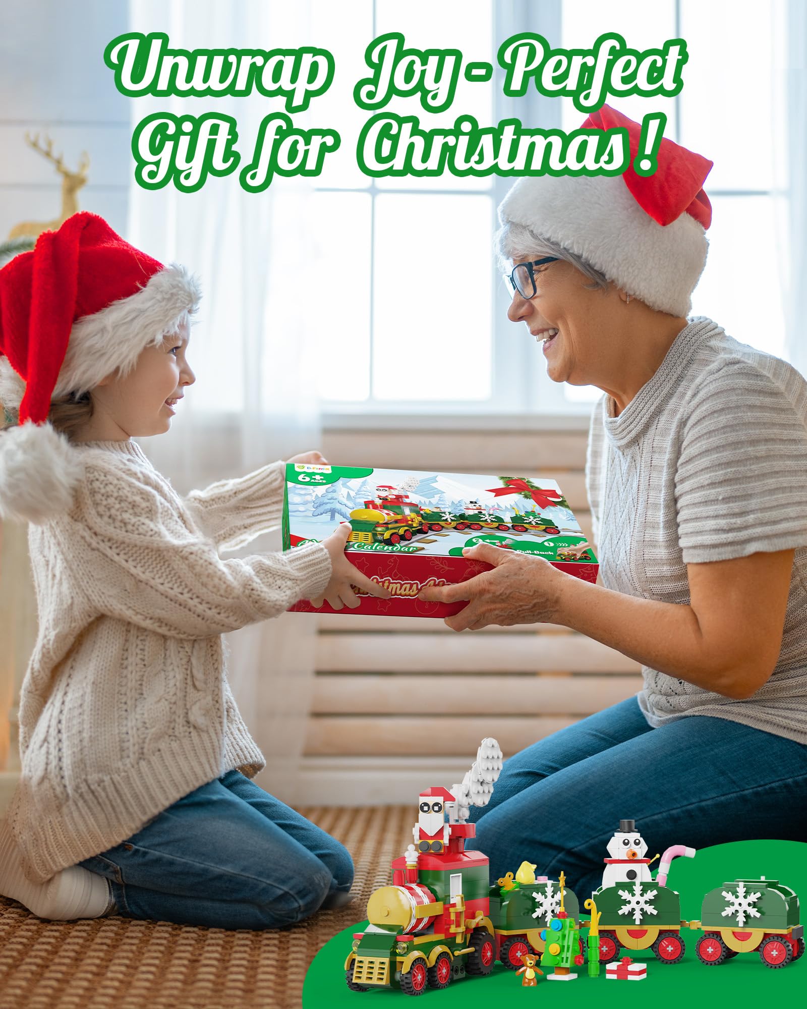 Foto 8 pulgar | Calendario De Adviento D-fantix Christmas Train 2024 Con Luz Led - Venta Internacional.