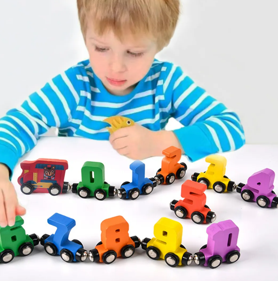 Foto 5 pulgar | Xtellar Juego De Tren De Madera Digital Y Magnético Para Desarrollo Infantil