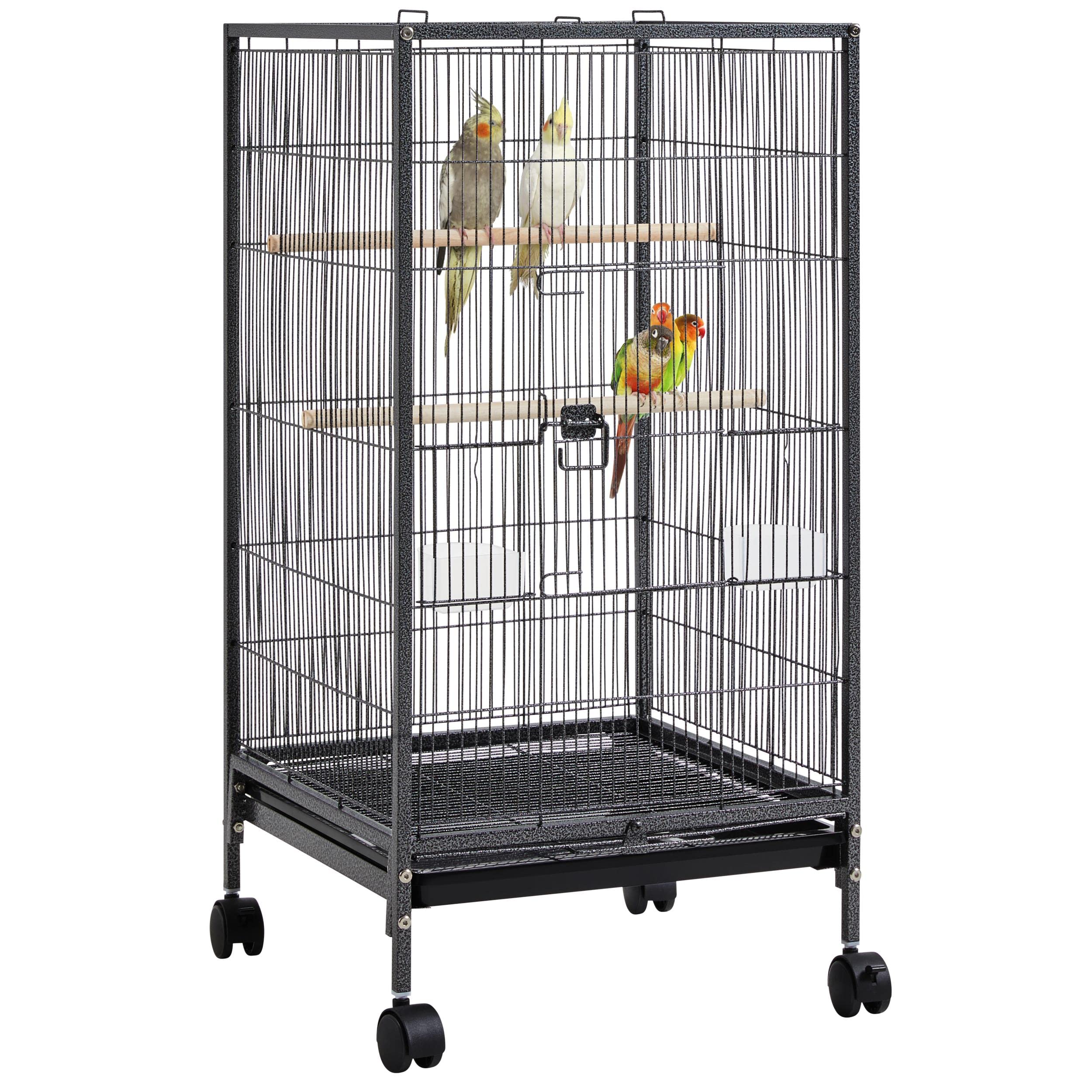 Foto 1 | Jaula Para Pájaros Yaheetech De Hierro Forjado Con Tapa Abierta, 100 Cm, Con Soporte - Venta Internacional.