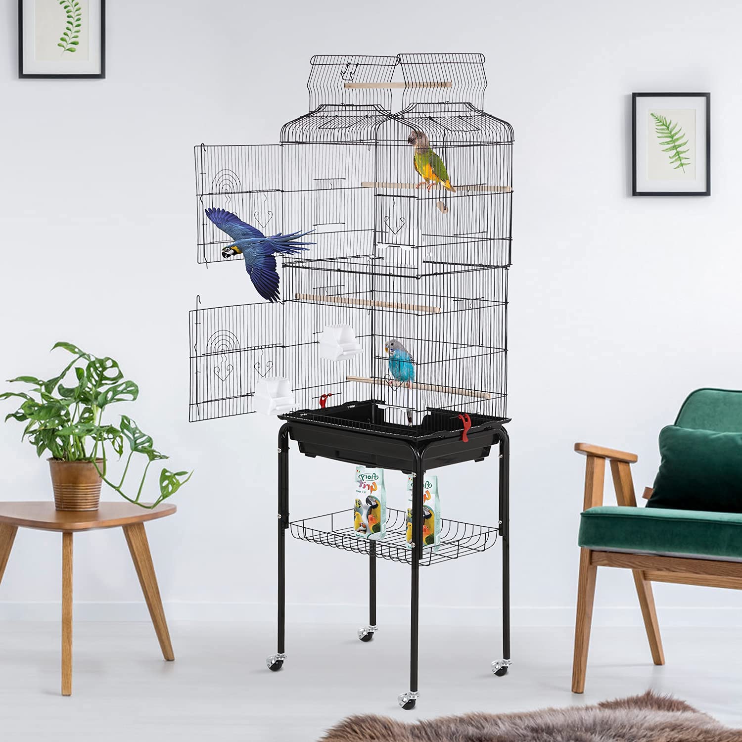 Foto 2 | Jaula para Pájaros BestPet de Hierro Forjado 81.8 cm - Venta Internacional
