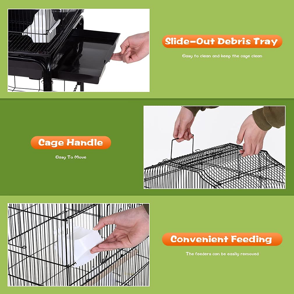 Foto 7 pulgar | Jaula para Pájaros BestPet de Hierro Forjado 81.8 cm - Venta Internacional