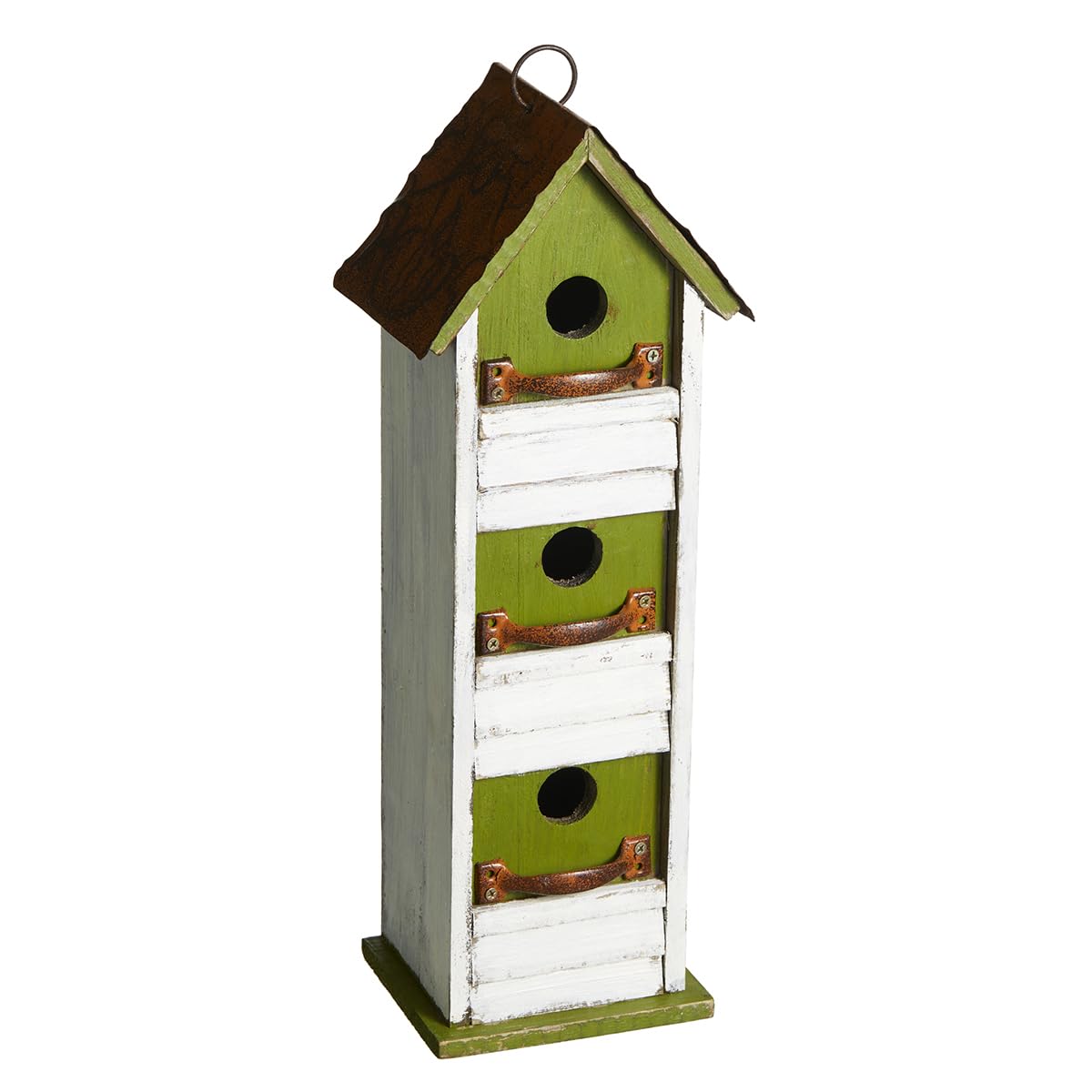 Foto 4 | Birdhouse Glitzhome, Madera Maciza Envejecida Para Jardín, 18 Cm - Venta Internacional.