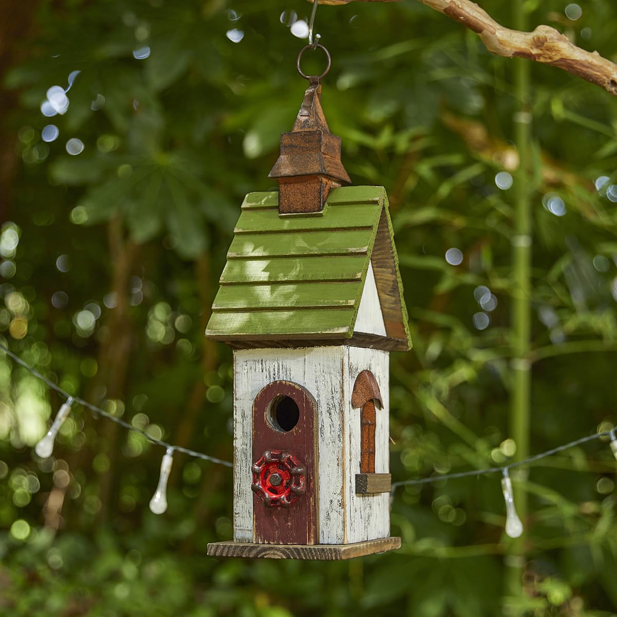 Foto 3 pulgar | Colgante Birdhouse Glitzhome Madera - Venta Internacional