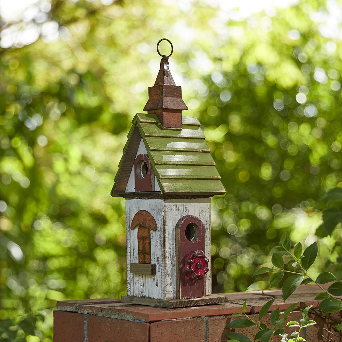 Foto 4 pulgar | Colgante Birdhouse Glitzhome Madera - Venta Internacional