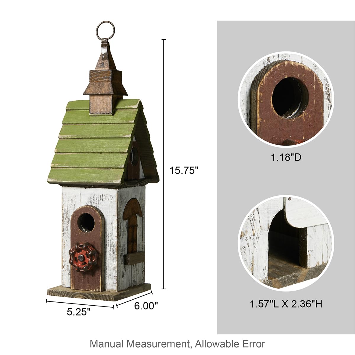 Foto 6 pulgar | Colgante Birdhouse Glitzhome Madera - Venta Internacional
