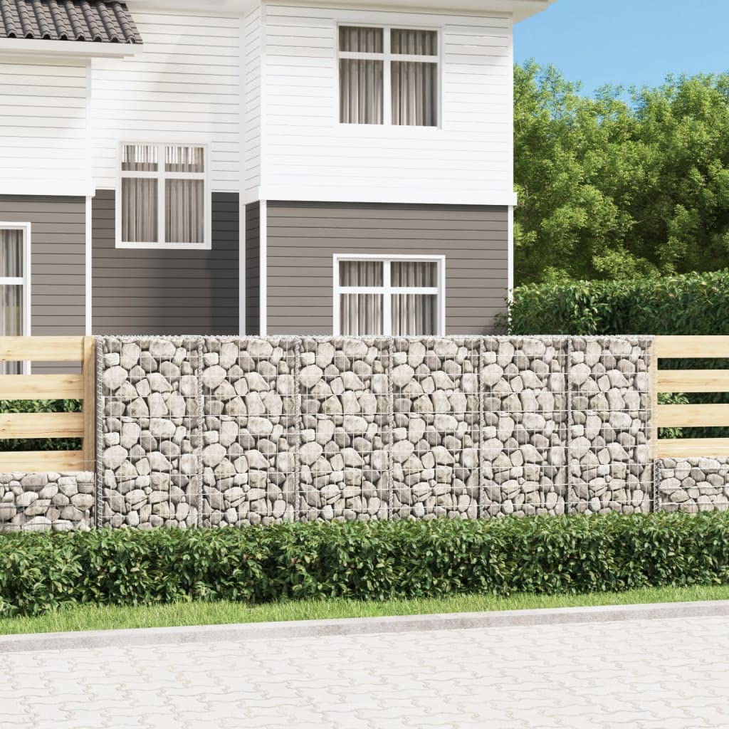 Foto 2 | Pared Gabion Vidaxl De Acero Galvanizado, 300 X 50 X 100 Cm, Con Fundas - Venta Internacional.