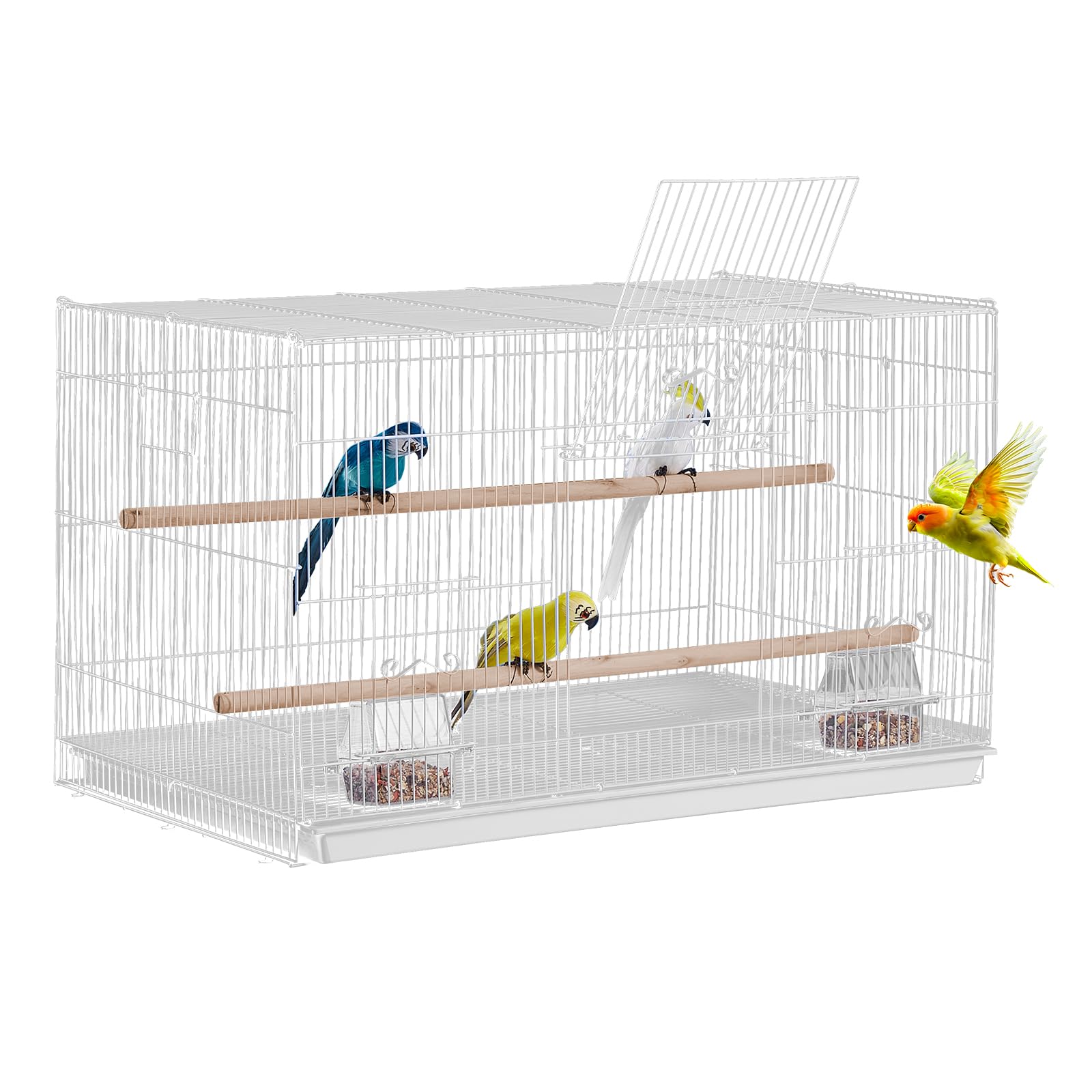 Foto 2 pulgar | Jaula Flight Bird Vevor Apilable De 30 Pulgadas Para Pájaros Pequeños - Venta Internacional.