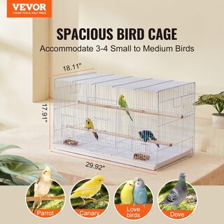 Foto 2 | Jaula Flight Bird Vevor Apilable De 30 Pulgadas Para Pájaros Pequeños - Venta Internacional.