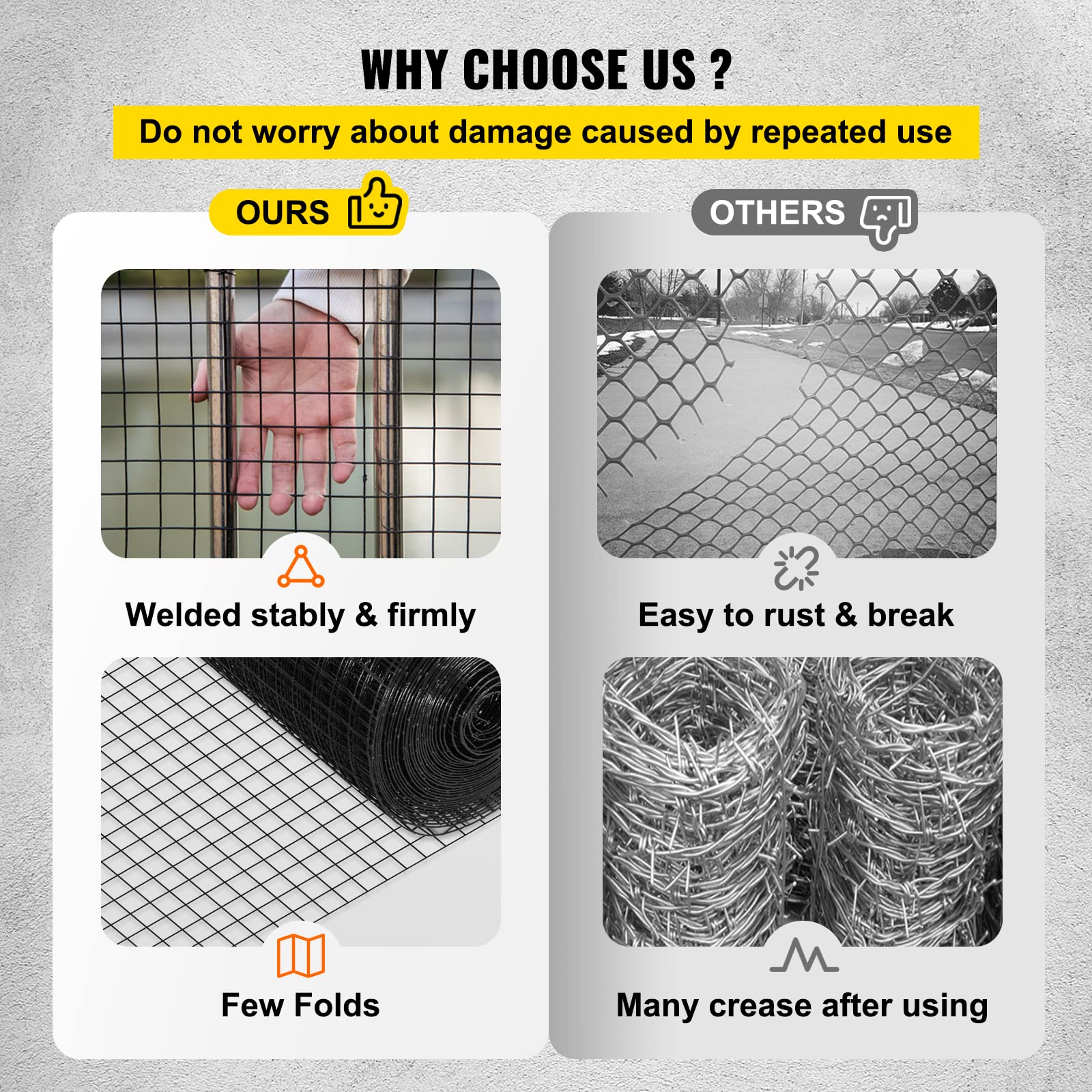 Foto 6 pulgar | Hardware Cloth Vevor, 24 X 15 M, Acero Galvanizado, Malla 1x1, Negro - Venta Internacional.