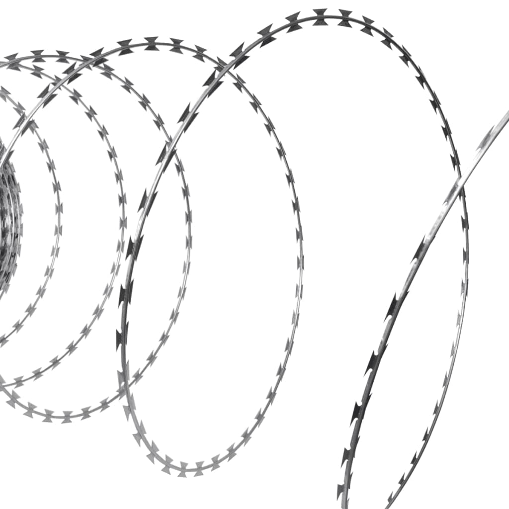 Foto 2 pulgar | Valla Helicoidal De Acero Galvanizado Razor Wire Vidaxl, 100 M - Venta Internacional.