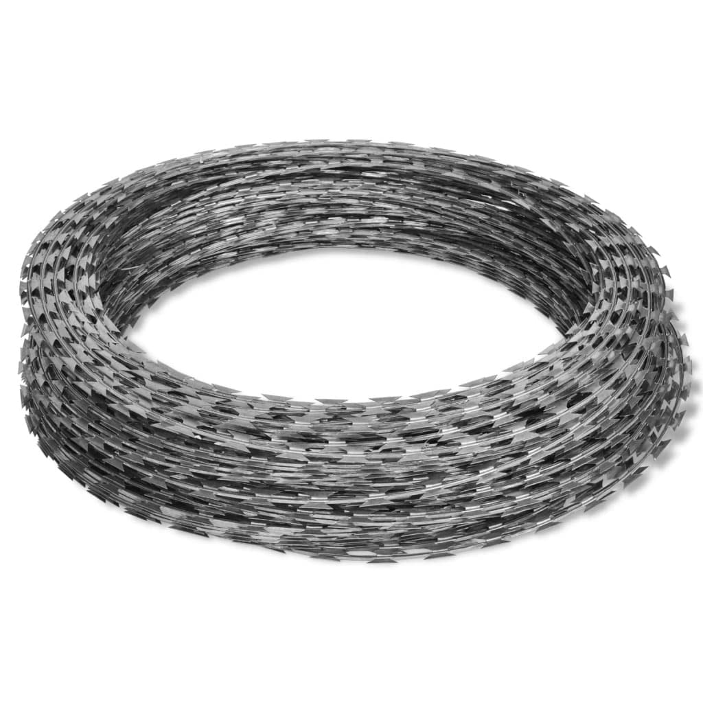 Foto 2 | Valla Helicoidal De Acero Galvanizado Razor Wire Vidaxl, 100 M - Venta Internacional.