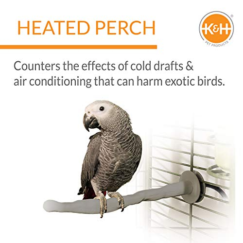 Foto 2 | Percha Térmica Para Pájaros K&h Pet Products, Color Gris, Pequeña - Venta Internacional.