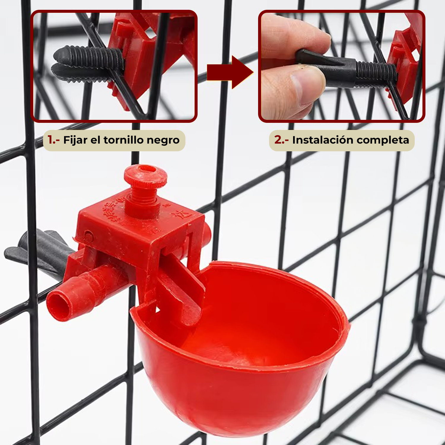 Foto 5 pulgar | Set De 10 Piezas De Bebederos Para Aves