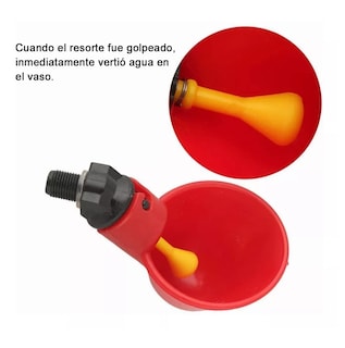 Foto 2 | Bebedero Automático Para Aves Belug 25 Piezas color Rojo