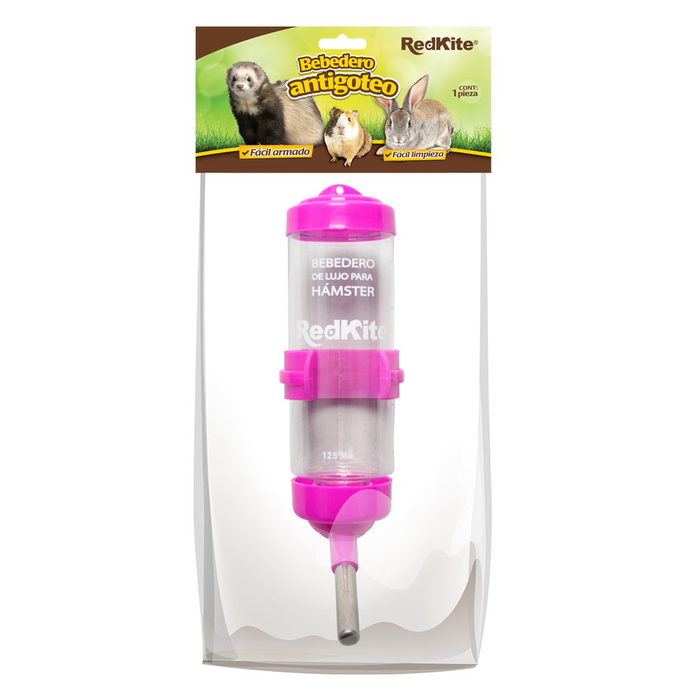 Foto 3 pulgar | Bebedero Antigoteo Redkite  para Pequeños Roedores 125 ml