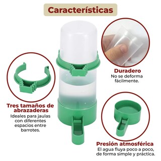 Foto 5 | Set de 4 Alimentadores y Bebederos para Aves y Mascotas
