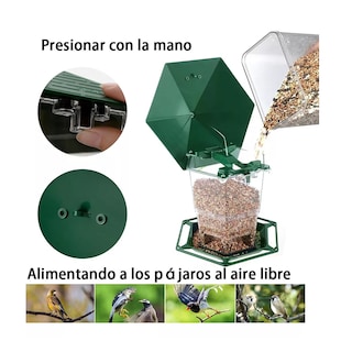 Foto 3 | Comedero con Función de Bloqueo Retráctil Eo Safe Imports Esi-14133 Multicolor para Pájaros