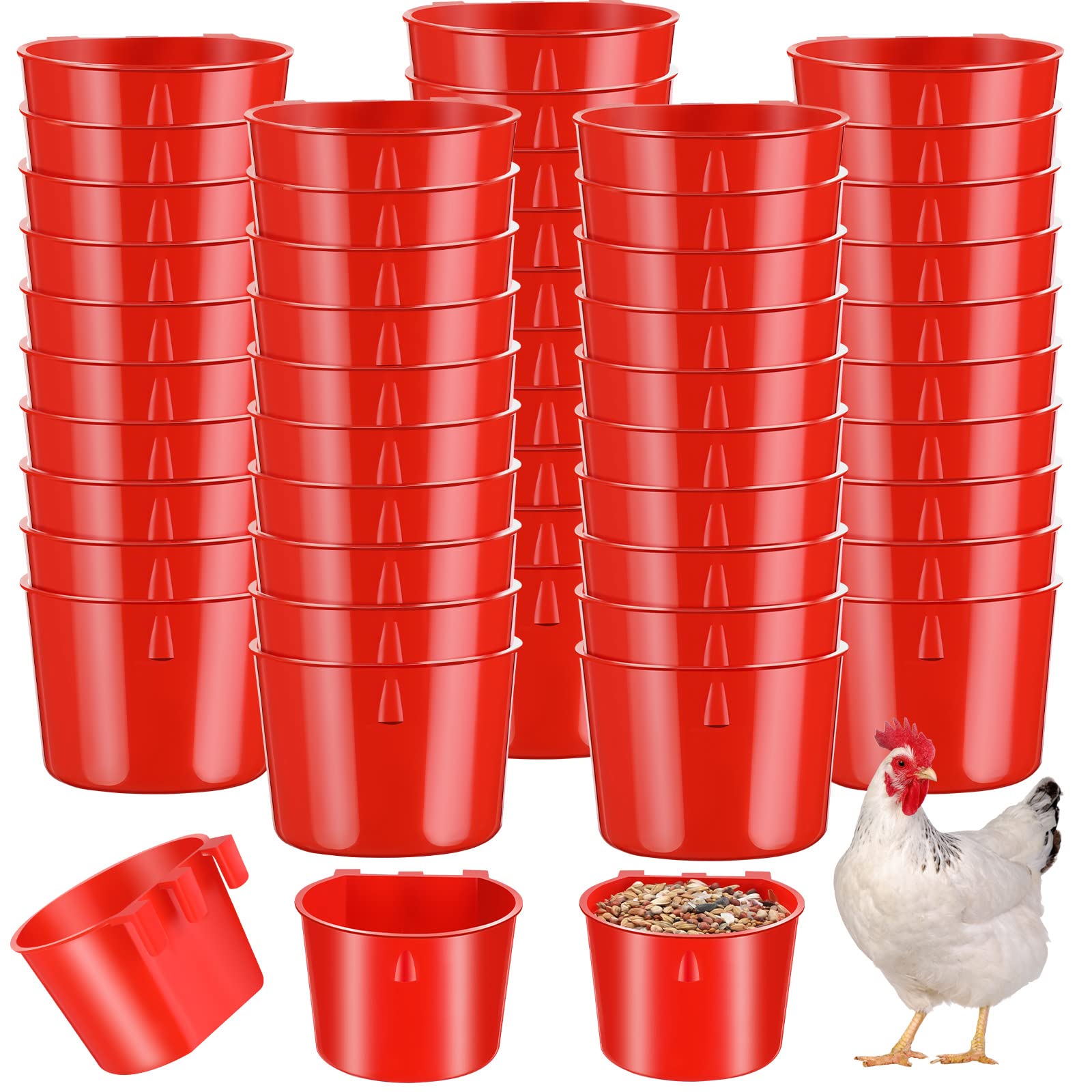 Foto 2 pulgar | Cuenco De Agua Sumind De Cage Cups, 60 Unidades, Para Comedero Para Pájaros - Venta Internacional.