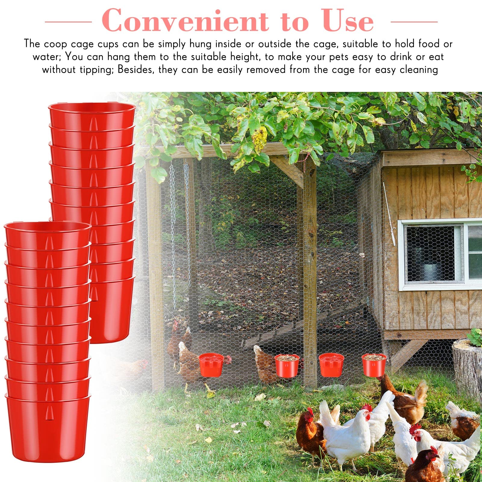 Foto 8 pulgar | Cuenco De Agua Sumind De Cage Cups, 60 Unidades, Para Comedero Para Pájaros - Venta Internacional.