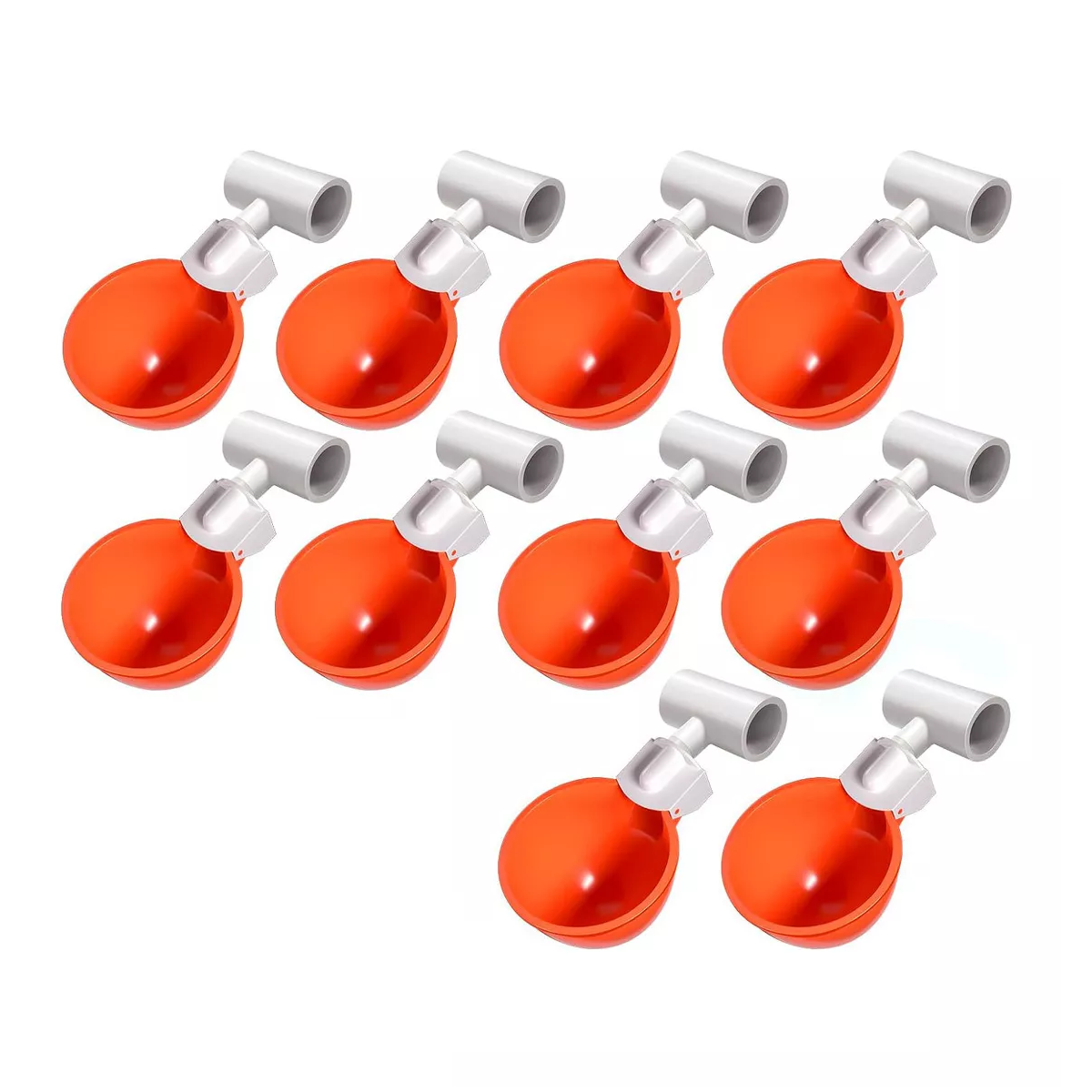 Foto 2 pulgar | Bebedero Automático Para Pollos Gallo Codorniz, Pvc 10pcs Eo Safe Imports  Esi-17247 Multicolor